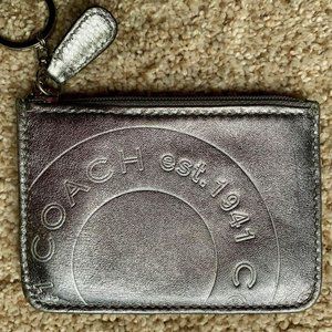 Silver Coach wallet